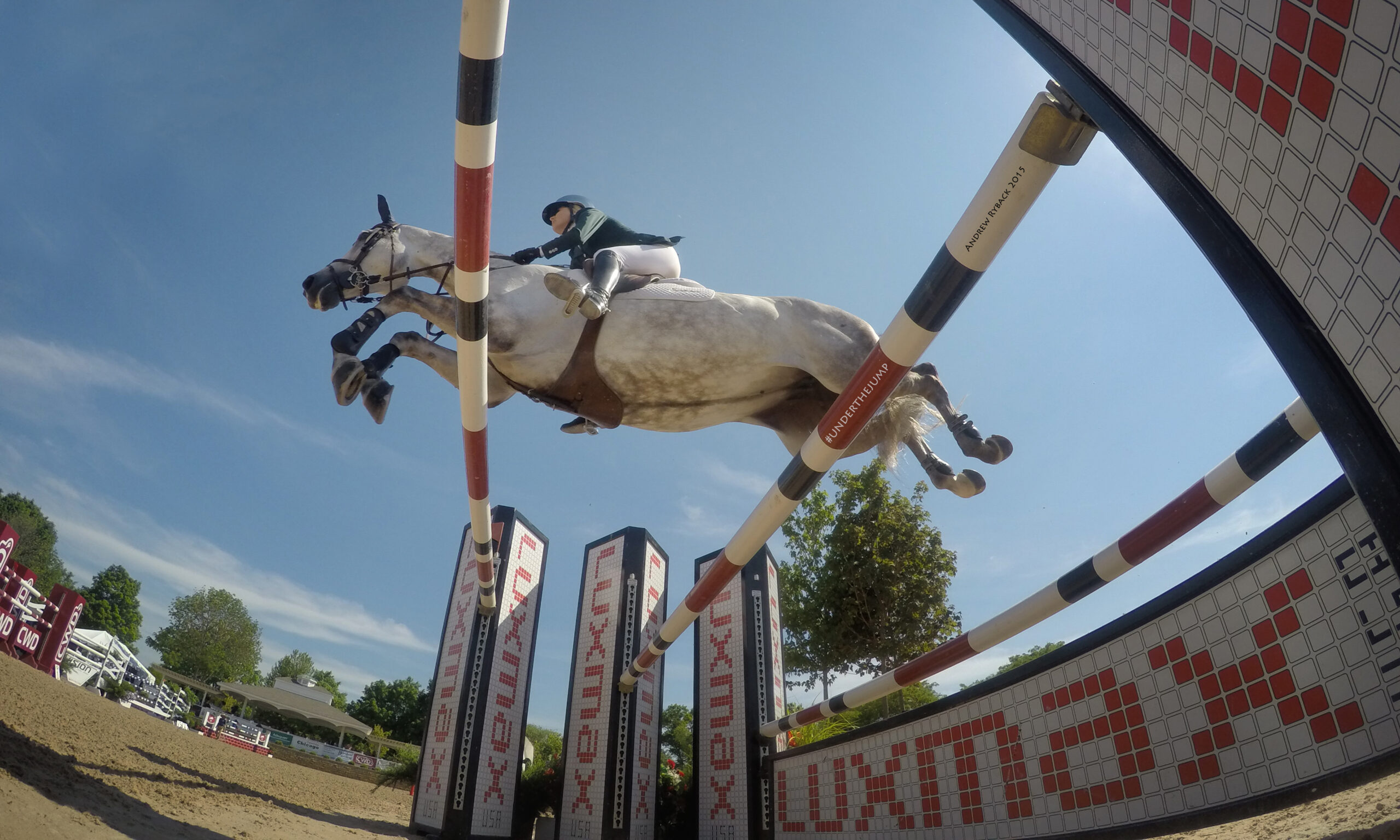 Sandra and A-Frieda-O in the $50,000 Grand Prix of Chicago in 2015. Photo by Andrew Ryback