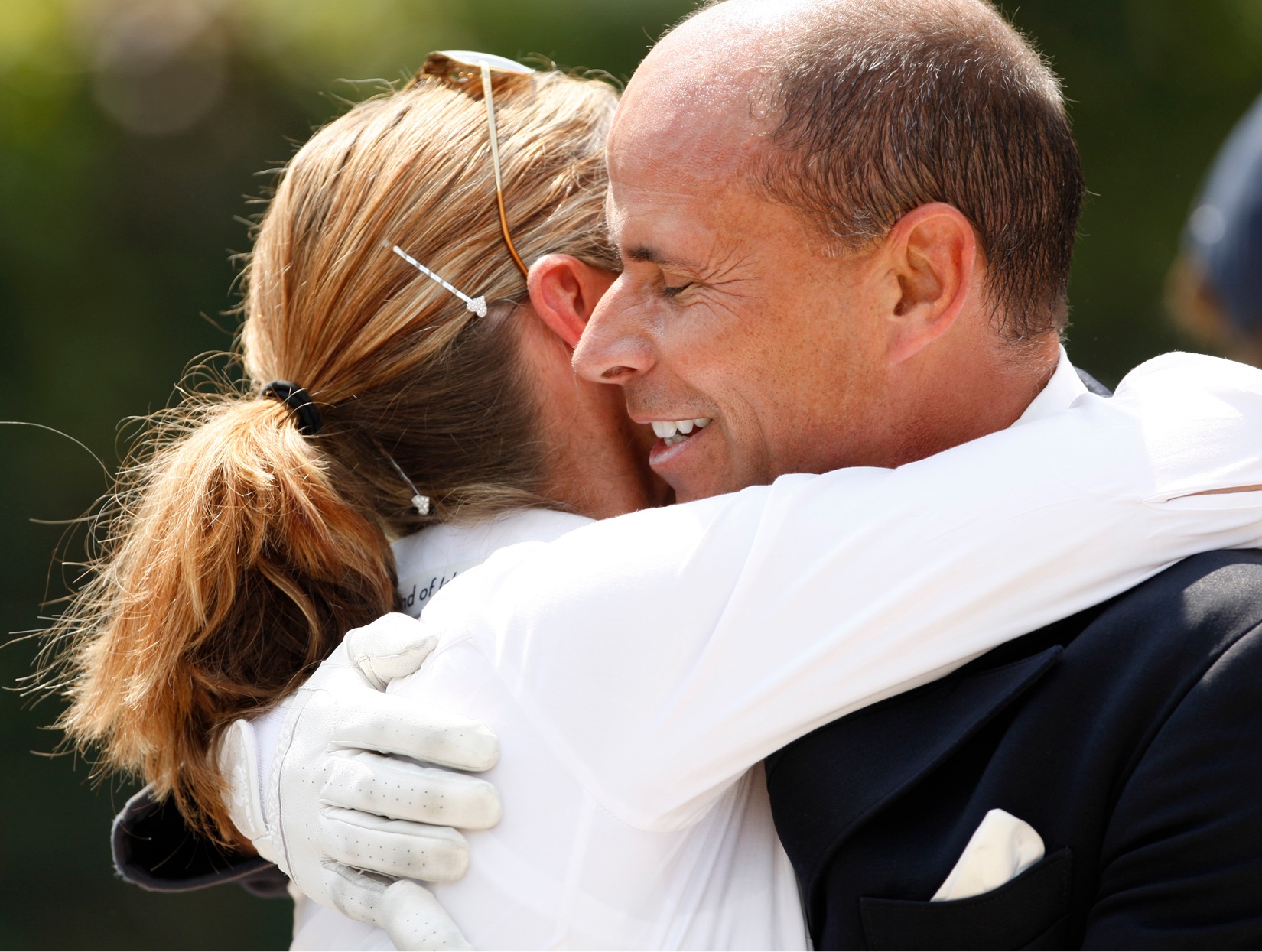 Shannon acts as Steffen’s coach at shows, and vice versa. Photo courtesy of Shannon Peters 