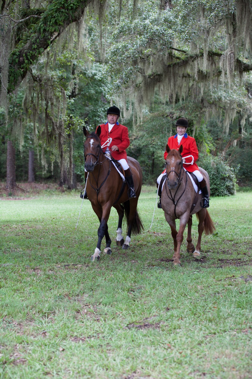 The Blackmores share their love of horses and foxhunting.