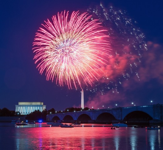Fireworks over Washington, D.C.
