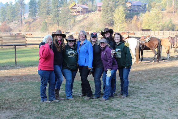 Getting ready to ride during Ladies Week. Photo by Jan Westmark