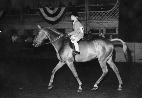 Danny and Susie competing in 1959 at The Saddle and Bridle Club — which is not The Buffalo Therapeutic Riding Center, Inc.