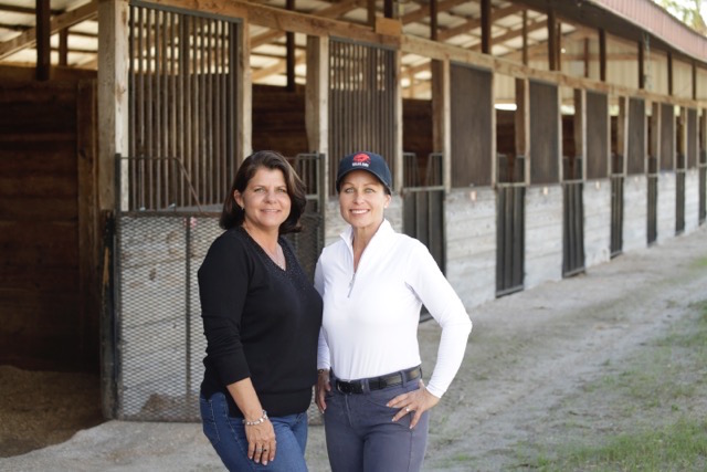 Kim Farrell and Laurie Birnbach — the power behind the success of the Fox Lea Farm horse shows. Photo by Salvatore Brancifort