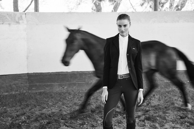 Outfit: AA Technoready riding jacket, The Aurora riding shirt and The Athens ladies breeches by Alessandro Albanese available at <a href=