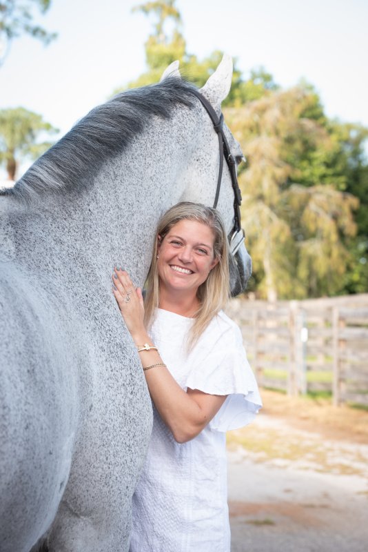 Brooke with Corso, owned by her and her mom, Abby.