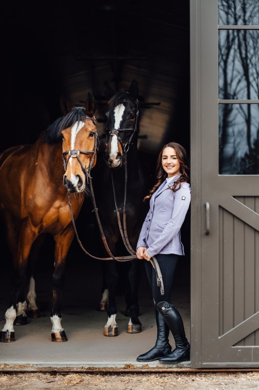 Renae with Oui Mademoiselle, left, and Jumping Treasure.Photo by Tory Chadwick, Wildwood Photo Renae6NEJA rider Katherine Hart jumping Noorthwoods Hero at a NEJA show.Photo by EM Images