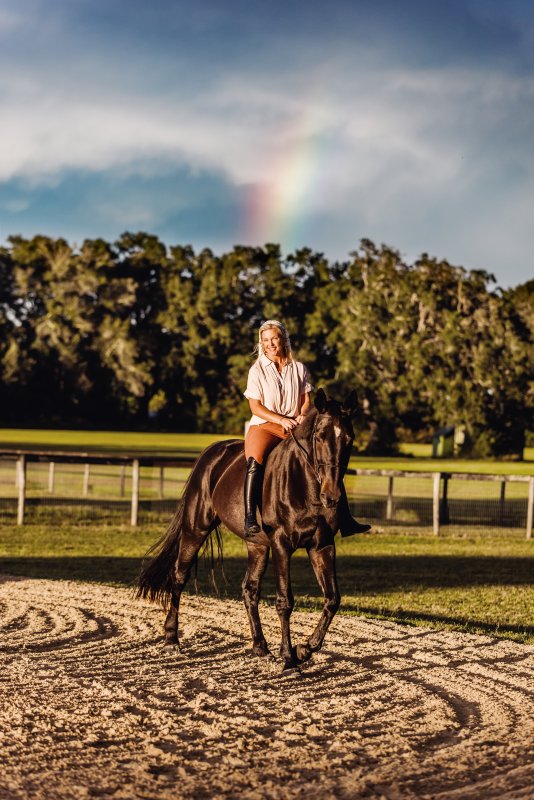 Emily once thought she would have to give up riding for her family, but now thrives with both.