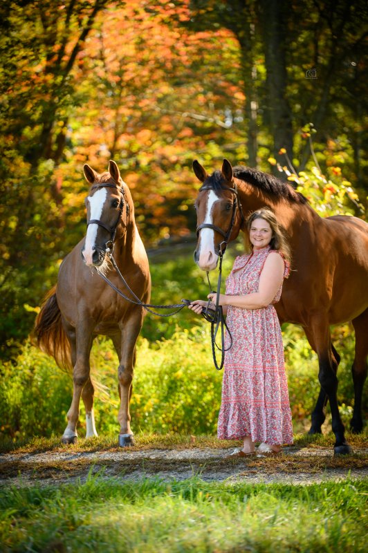 Ariana with Norman and BRF Calena E, aka Nina.