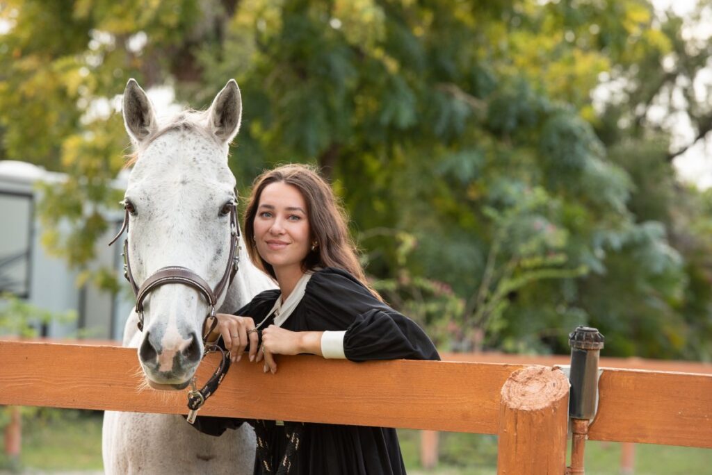 Lana and her heart-horse, Mousse.