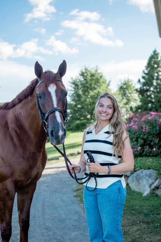 Thoroughbred Millie came to Ashleigh fresh off the track.