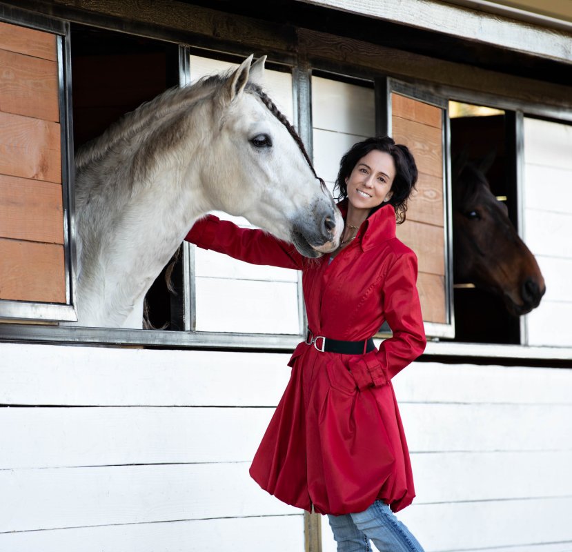 Marta Renilla and Anartz Chanca at their family farm in Ocala, Florida.