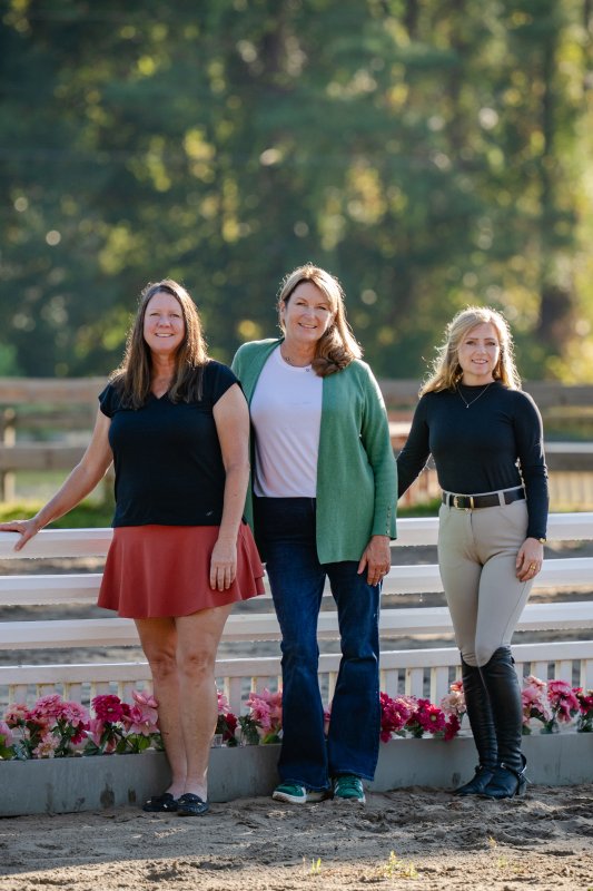Cavallo Farms students regularly lesson with each Janet, Amy and Grace.