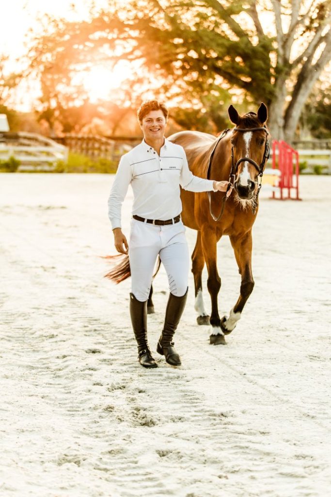 Ryan with his horse Bella Nosa Z, aka Bella, in Ocala, Florida.