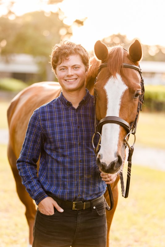Ryan with Cavah van Berlingen Z, aka Cherry.