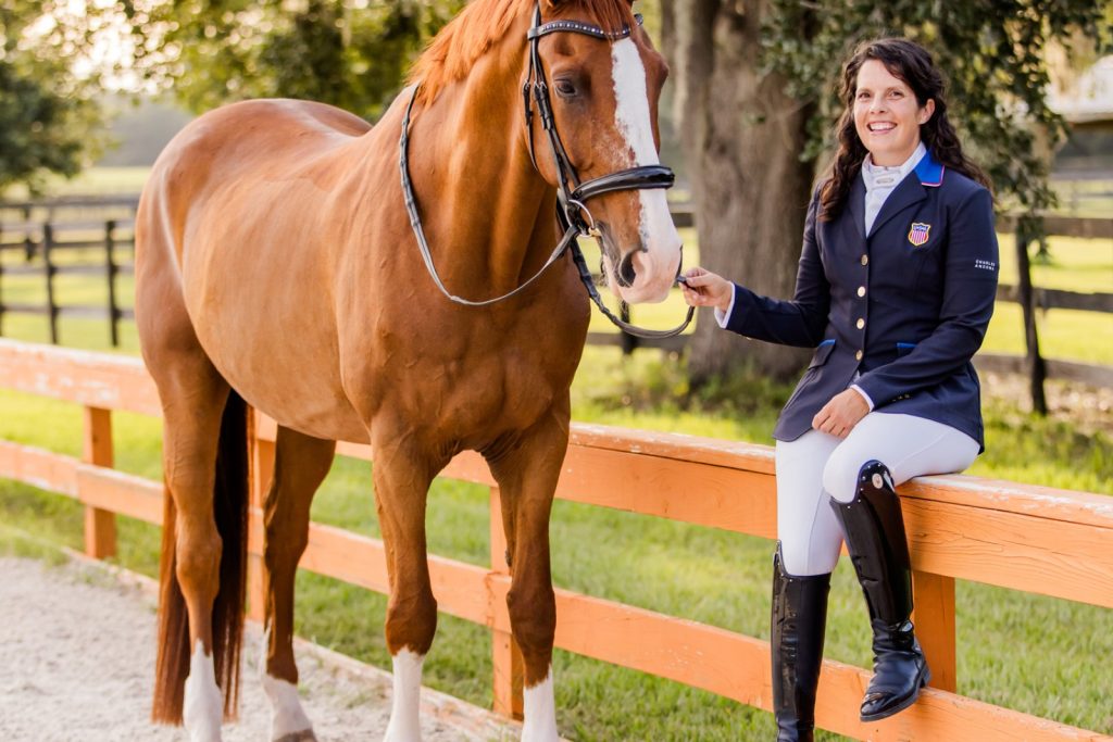 Hannah Kingsley with her para dressage horse Eragon VF, aka Danny.