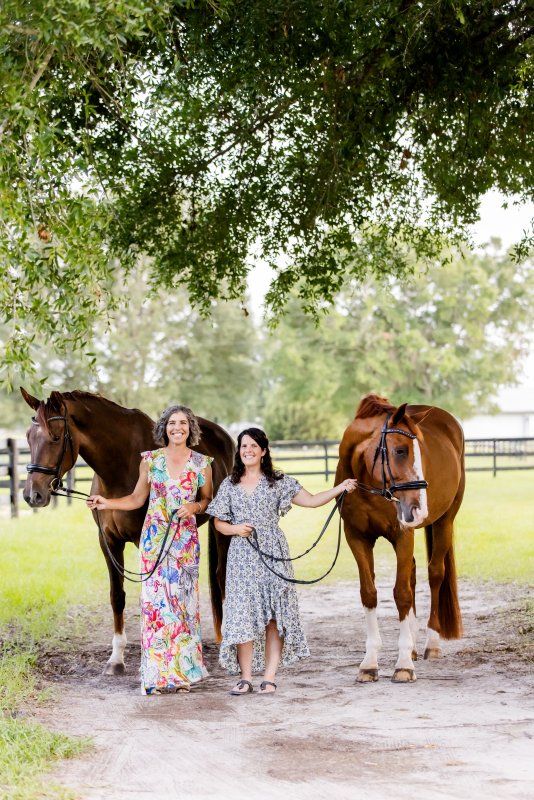 Hannah and her trainer, Amy Jones.