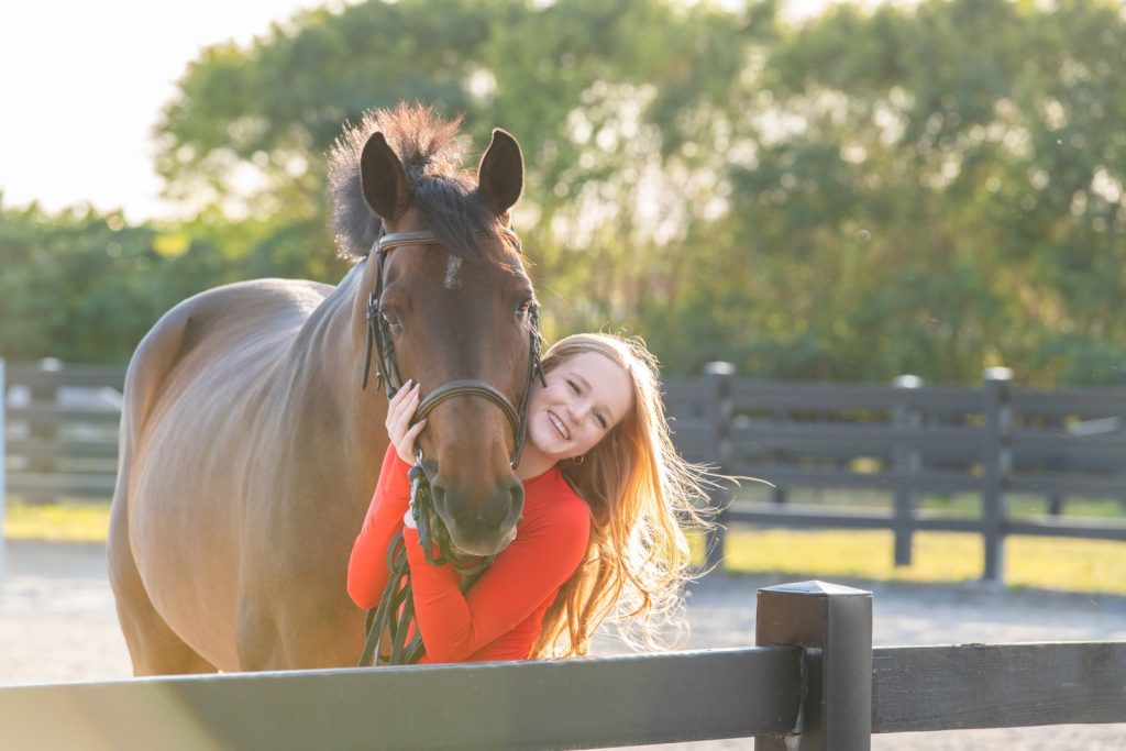 Audrey Haywood with her horse London Boy.