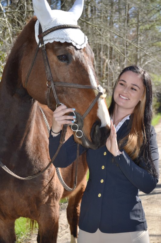 Sydney and George, a cloned Dutch Warmblood descended from the Grand Prix horse Pacifico.
