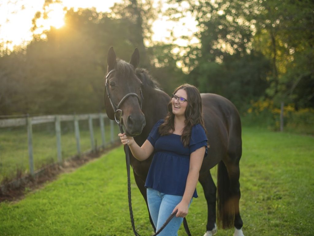 Years of repetition have helped Ceci develop the feel and confidence to compete successfully despite her visual impairment.