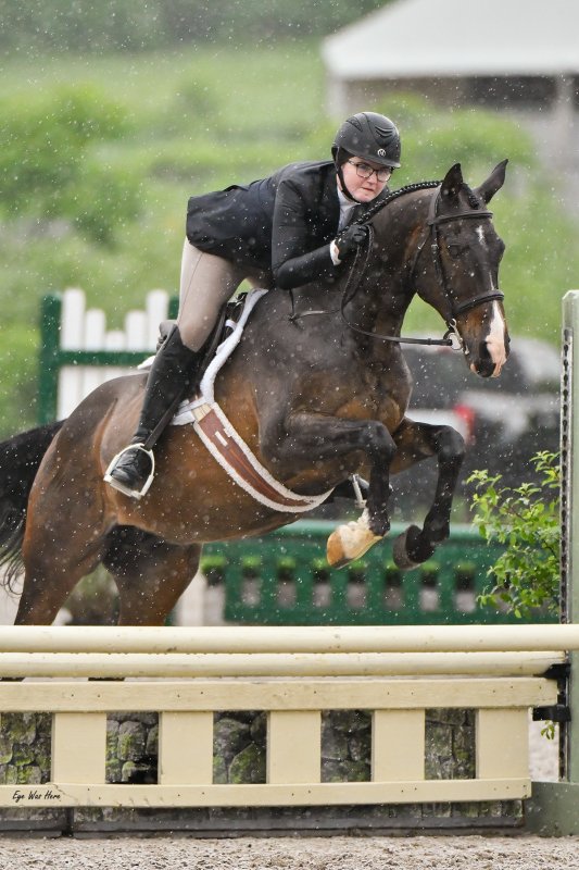Ceci and Sir competed at a horse show in Saratoga, New York, during the summer of 2025.