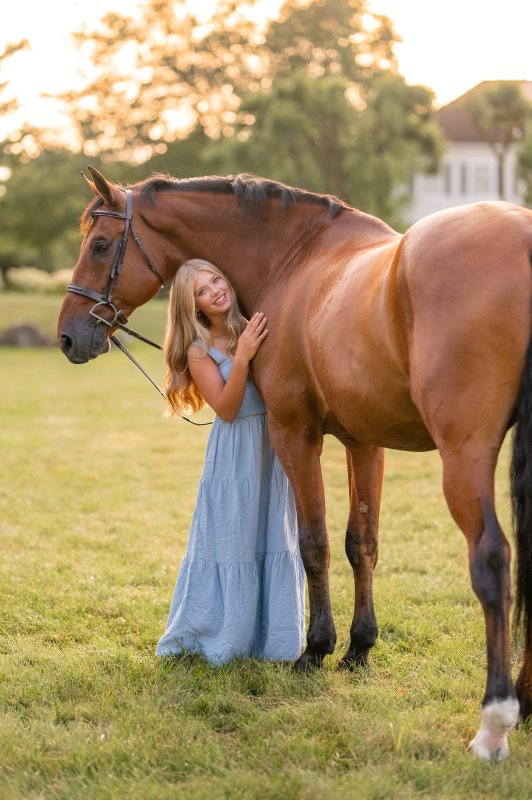 Emi Richard and Kingsroad, owned by Elin Uppling, at Heritage Farm in Katonah, New York.
