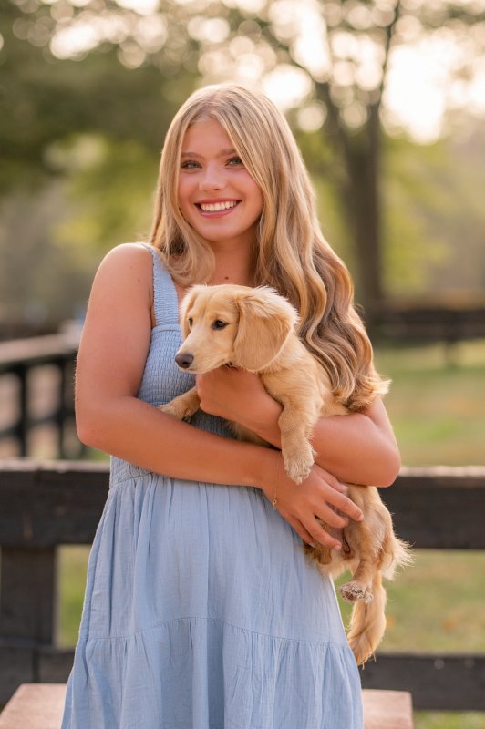 Emi and her puppy Freya.