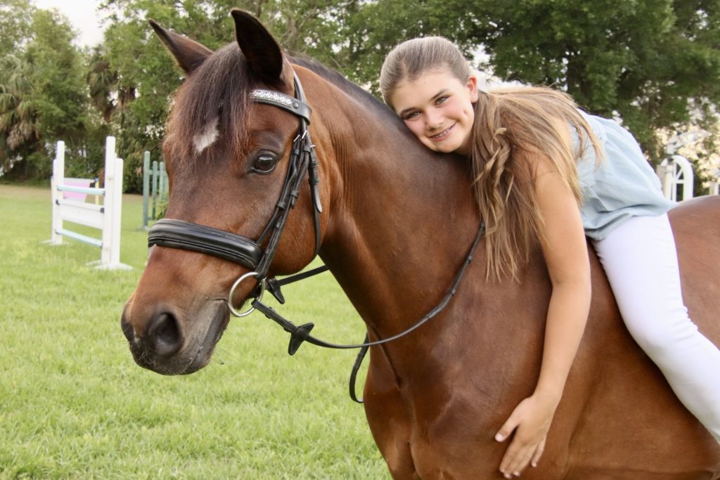 Addie Borton and her pony Way Too Marvelous BSR, aka Peter.