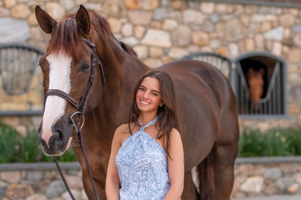 Oggy joined the Hakim family in 2024 and quickly became a promising partner for Emma in the equitation ring.