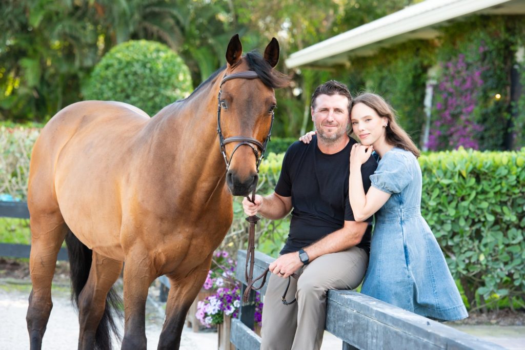 Cate Chant and Mike Richards with Cate’s horse Que Guapo LS.