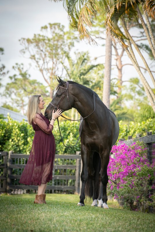Claire with her horse Wingleader.