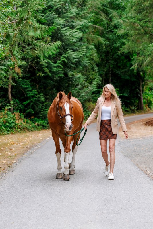 Karen believes in listening to her horses and adjusting their training to meet their individual needs.