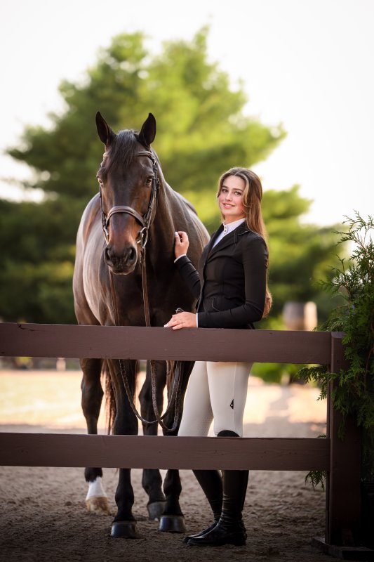 Baylee’s responsibilities at North Run include caring for Watermelon, her designated “care horse.”