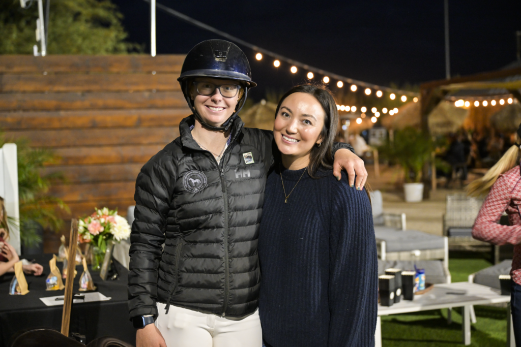 Skylar and Naomi at the screening of “JUMPERS” at the Desert International Horse Park in La Quinta, California.