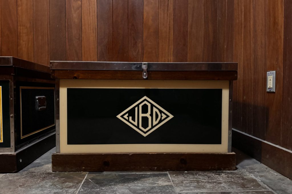 Jessica’s childhood tack trunk that her parents sold and then bought again decades later.