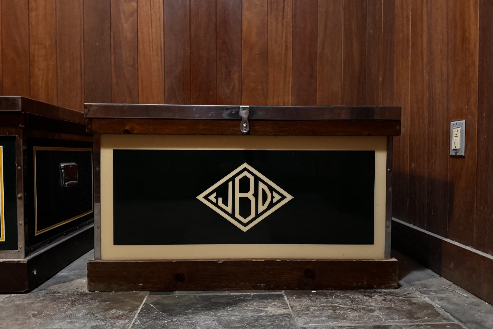 Jessica’s childhood tack trunk that her parents sold and then bought again decades later.